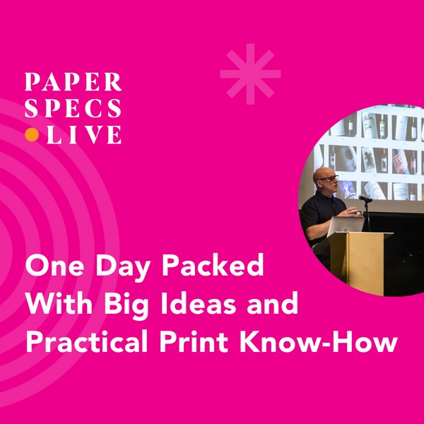 Advertising for the Paper Specs Live event