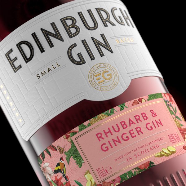 A photo showing Edinbugh Gin packaging